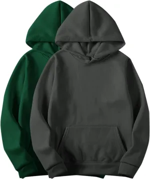 2PC Basic Pullover Hoodie for Women Casual Long Sleeve Lightweight with Hood Relaxed Fit for Dailywear