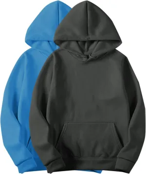 2PC Basic Pullover Hoodie for Women Casual Long Sleeve Lightweight with Hood Relaxed Fit for Dailywear