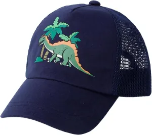 CHUNG Toddler Baseball Cap Baby Boys Girls Kids Adjustable Sun Hat Printed Dinasaur Mesh Age 0-5Y