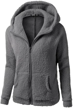 cooki Winter Jackets for Women Thick Womens Warm Fur Fleece Lined Hooded Plus Size Warm Down Outerwear Parka Coats Tops