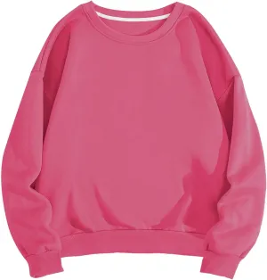 Crewneck Sweatshirts Men Casual Basic Solid Pullover Shirt Comfy Fit Long Sleeve Blouse Sports Athletic Workout Tops