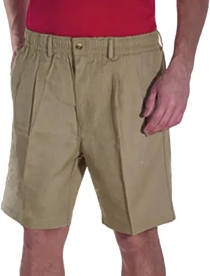 Elastic Waist Twill Shorts for Big & Tall Men  100% Pure Cotton