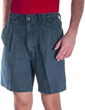 Elastic Waist Twill Shorts for Big & Tall Men  100% Pure Cotton
