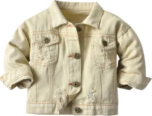 Girls Toddler Boys Shirts Baby Girls' Denim Jacket Classic Denim Jacket for Boys Girls Denim Coat