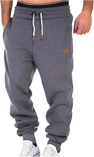 Juejuezi Men's Sweatpants Breathable Elastic Waist Casual Joggers Outdoor Athletic Active Lounge Pants with Pockets