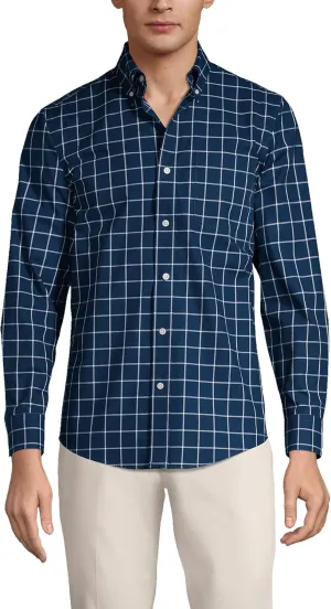 Lands' End Men's Traditional Fit No Iron Twill Shirt