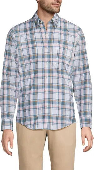 Lands' End Men's Traditional Fit No Iron Twill Shirt
