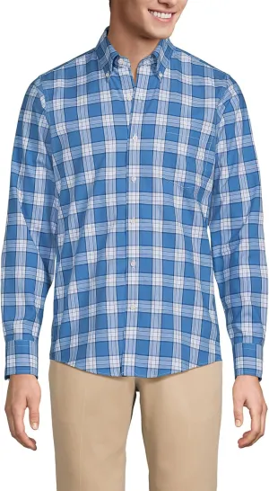 Lands' End Men's Traditional Fit No Iron Twill Shirt