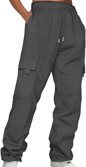 LCMTWX Womens Sweatpants with Pockets Sweatpants Comfortable High Waisted Jogging Pants with Pockets Fall Fashion Outfits