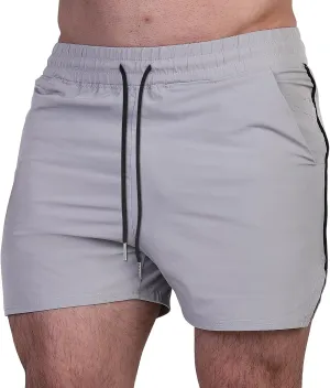 MAIKANONG Men Athletic Gym Shorts 5" Lightweight Running Workout Shorts Quick Dry Bodybuilding Shorts with Zip Pockets