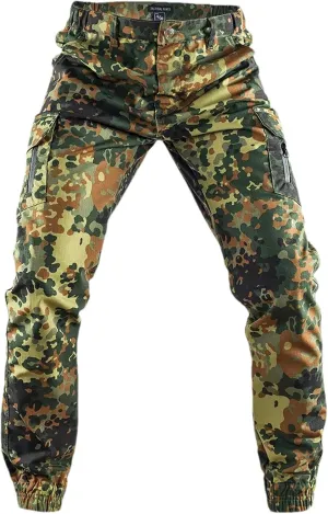 Man Tactical Camouflage Joggers Ripstop Cargo Pants Working Clothing Hiking Trousers Men's Streetwear