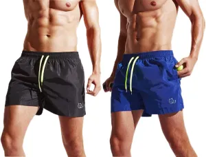 Mens Color Block Gym Workout Shorts Quick Dry Running Body Training Athletic Sport Shorts Pants with Pockets