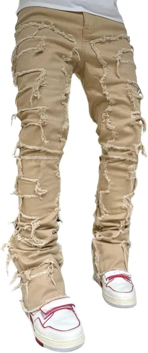 Men's Denim Straight Leg Street Sharpened Jeans Mens Sweatpants