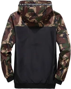Mens Rain Jacket Hoodies Waterproof Winter Jacket Lightweight Softshell Jacket Snow Jacket Warm Fleece Coat Hiking