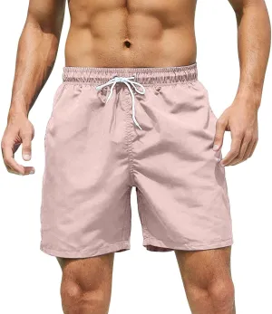Men's Sweat Shorts Athletic Shorts 7 Inch Workout Gym Running Elastic Waist Drawstring Quick Dry Beach Shorts