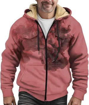 Mens Trench Coat Long Sleeve Tactical Coat: Workout Trendy Coats Hoodie Pullover Plus Size Cargo Sweatshirt Sweater