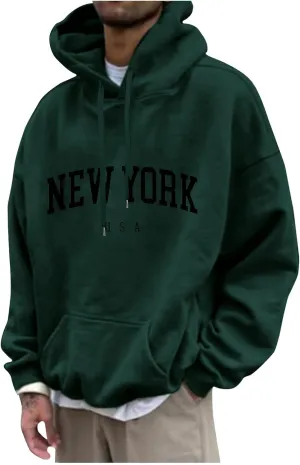 Men's Workout Hoodie Lightweight Gym Athletic Sweatshirt Fashion Pullover Hooded Basic Sport Sweatshirt