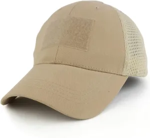 Mesh Tactical Hook and Loop Patch Adjustable Blank Baseball Cap