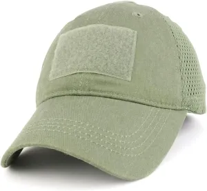 Mesh Tactical Hook and Loop Patch Adjustable Blank Baseball Cap