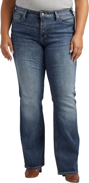 Silver Jeans Co. Women's Plus Size Suki Mid Rise Bootcut Jeans