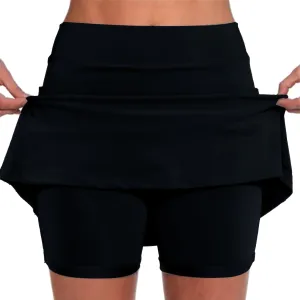 Skirts for Women Dressy Casual High Waist Tummy Control Skorts Sports Mini Basic Plus Size Skirts with Pockets
