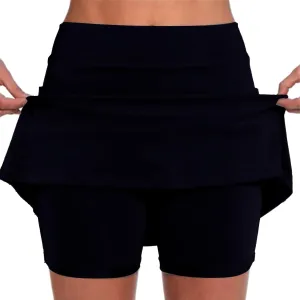 Skirts for Women Dressy Casual High Waist Tummy Control Skorts Sports Mini Basic Plus Size Skirts with Pockets