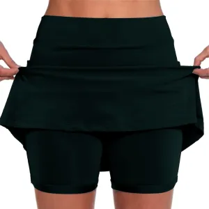 Skirts for Women Dressy Casual High Waist Tummy Control Skorts Sports Mini Basic Plus Size Skirts with Pockets
