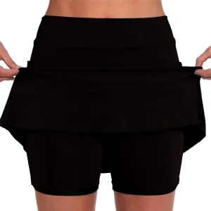 Skirts for Women Dressy Casual High Waist Tummy Control Skorts Sports Mini Basic Plus Size Skirts with Pockets