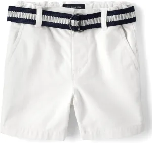 The Children's Place Baby Boys' and Toddler Twill Belted Chino Short
