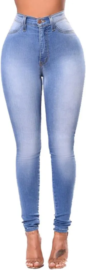 Women Jeans High Waisted Skinny Stretch Denim Modern Cigarette Pants
