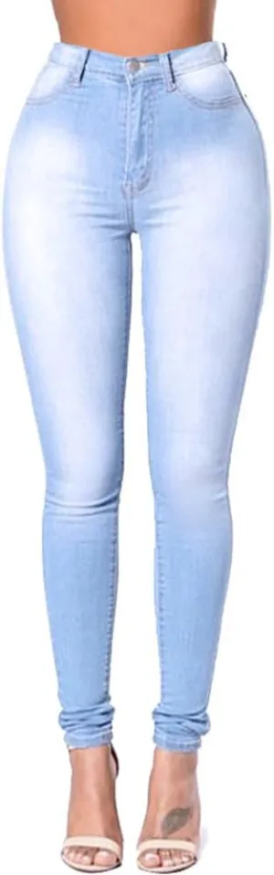Women Jeans High Waisted Skinny Stretch Denim Modern Cigarette Pants