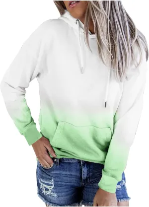 Women Y2k Hoodies Casual Sweatshirt Fashion Tie-Dye Oversized Pullover Long Sleeve Drawstring Tops Loose Fit Blouse