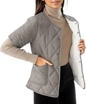 Womens Vintage Classic Solid Down Jacket LongSleeve Button Overcoat Warm Breathable Lightweight Outwear Winter Suits