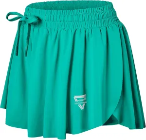 Wsirmet Flowy Shorts for Women Butterfly Shorts 2 in 1 Athletic Workout Gym Biker Running Shorts with Pockets